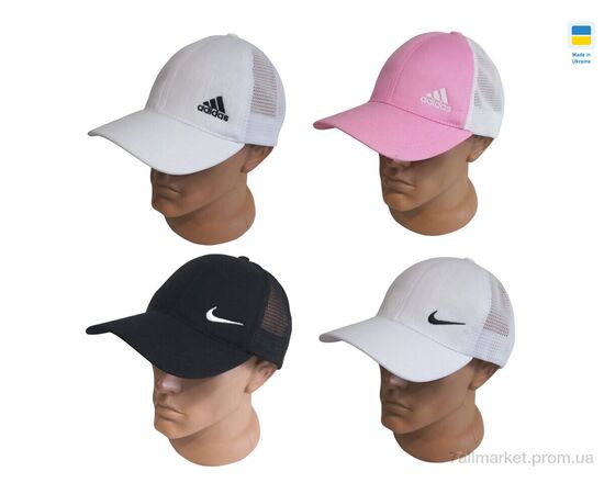 Кепка унісекс Літо 0826 mix (4 шт. р.сітка56-60) "Mabi" недорого оптом від прямого постачальника, зображення 2