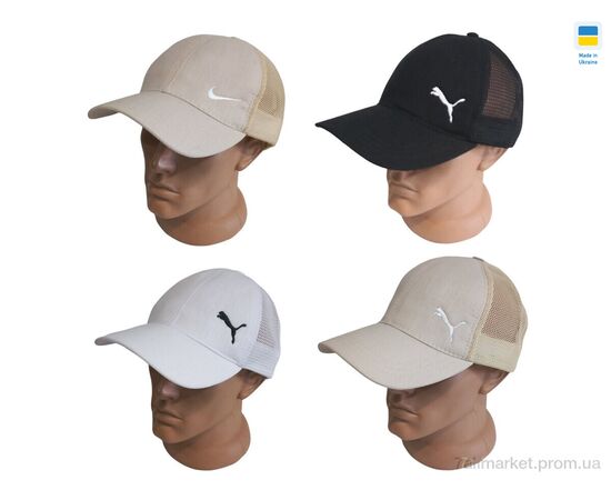 Кепка унісекс Літо 0827 mix (4 шт. р.сітка56-60) "Mabi" недорого оптом від прямого постачальника, зображення 2