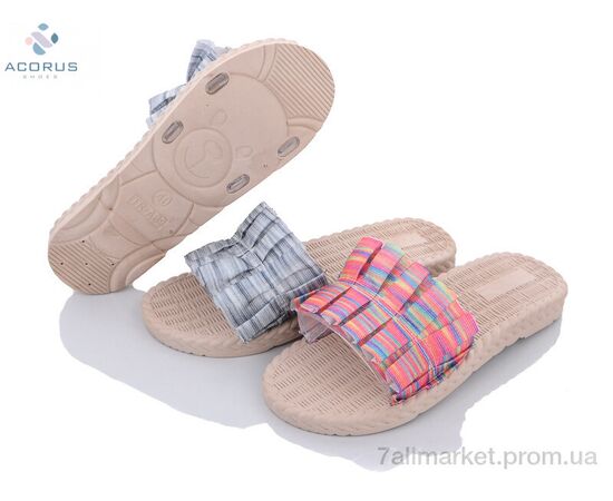 Шльопанці жіночі полегшені Літо 1109 mix (10 пар р.36-40) "Acorus" недорого оптом від прямого постачальника, зображення 2
