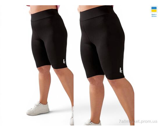 Фотография Велосипедки Лето 5071PU чорний (4 шт. р.сетка 2XL-5XL) "Sport style" недорого оптом от прямого поставщика, изображение 2
