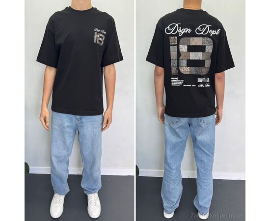 Футболка чоловіча Літо 90583 siyah (5 шт. р.сіткаS-XL) "I8denim" недорого оптом від прямого постачальника, зображення 2