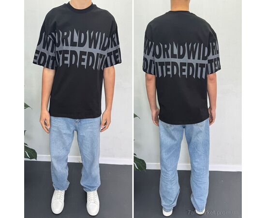 Фотография Футболка мужская Лето 90571 siyah (5 шт. р.сетка S-XL) "I8denim" недорого оптом от прямого поставщика, изображение 2