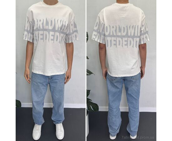 Фотография Футболка мужская Лето 90571 ekru (5 шт. р.сетка S-XL) "I8denim" недорого оптом от прямого поставщика, изображение 2