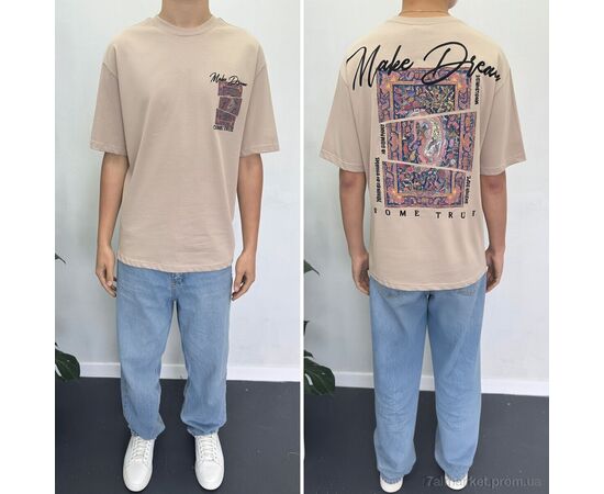 Фотография Футболка мужская Лето 90580 tas (5 шт. р.сетка S-XL) "I8denim" недорого оптом от прямого поставщика, изображение 2
