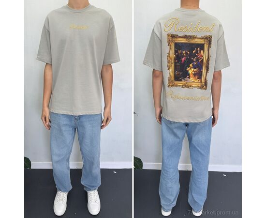 Фотография Футболка мужская Лето 90554 gri (5 шт. р.сетка S-XL) "I8denim" недорого оптом от прямого поставщика, изображение 2