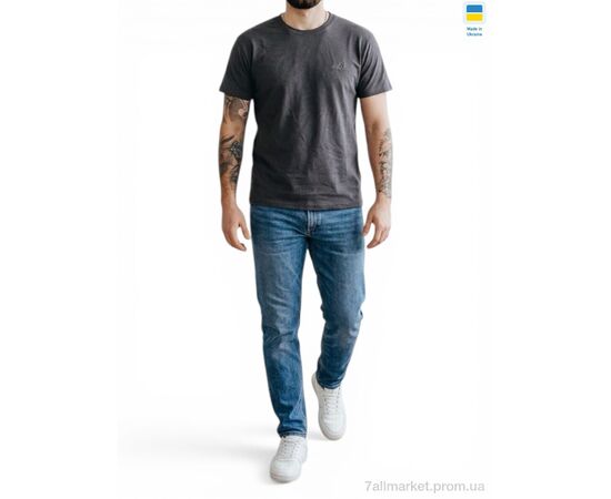 Фотография Футболка мужская Лето 01NB батал т.сірий (5 шт. р.сетка 56-64) "Sport style" недорого оптом от прямого поставщика, изображение 2