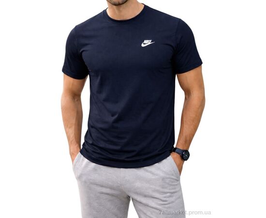 Футболка чоловіча Літо 256 синій (5 шт. р.сітка2XL-6XL) "Алия" недорого оптом від прямого постачальника, зображення 2