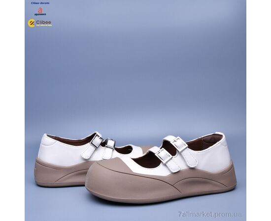 Туфлі дитячі зручні Весна/осінь K0662-2 beige (7 пар р.31-37) "Clibee-Doremi" недорого оптом від прямого постачальника, зображення 2