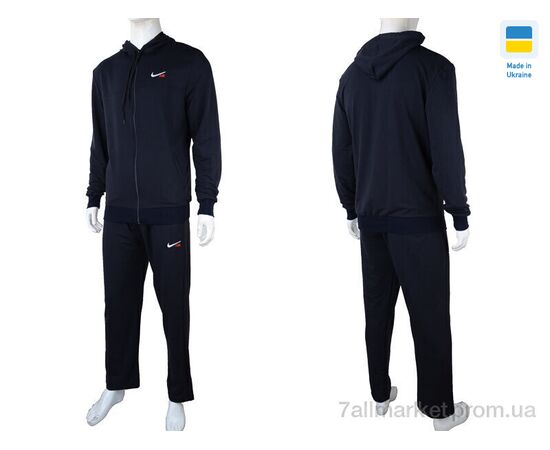 Спортивний костюм чоловічий Весна/осінь 106 navy (05793) (4 шт. р.сітка46-48) "Obuvok" недорого оптом від прямого постачальника, зображення 4