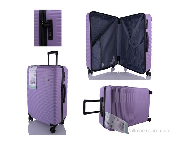Валіза XL105-2 purple набір 3шт 76*51.5*32 см, "HOROSO HOME" недорого оптом від прямого постачальника, зображення 2