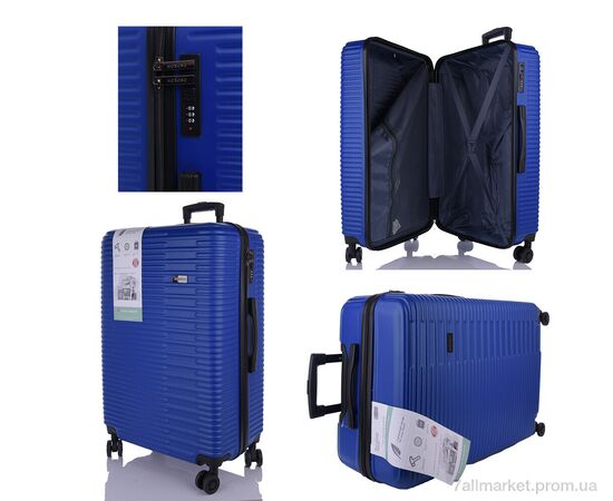 Валіза XL105-1 blue набір 3шт 76*51.5*32 см, "HOROSO HOME" недорого оптом від прямого постачальника, зображення 2
