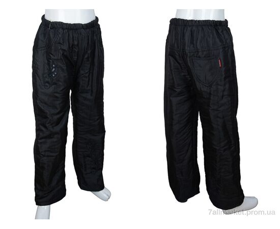 Фотография Штаны детские утеплённые Зима ФУ1 black (07633) (5 шт. р.сетка 22-30) "Obuvok" недорого оптом от прямого поставщика, изображение 3