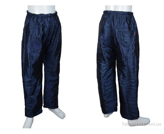 Штани дитячі утеплені Зима ФУ4 d.blue (07636) (5 шт. р.сітка22-30) "Obuvok" недорого оптом від прямого постачальника, зображення 3