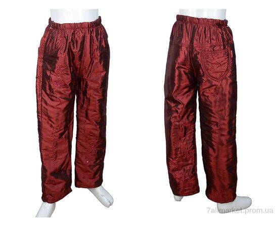 Фотография Штаны детские утеплённые Зима ФУ2 red (07634) (5 шт. р.сетка 22-30) "Obuvok" недорого оптом от прямого поставщика, изображение 3