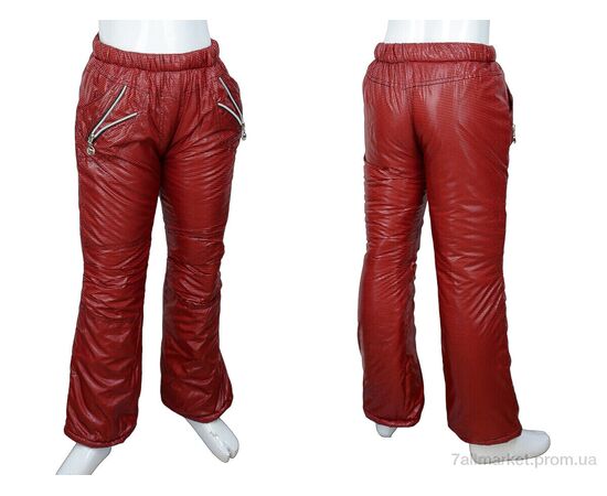 Штани дитячі утеплені Зима ФУ6 red (07638) (4 шт. р.сітка20-24) "Obuvok" недорого оптом від прямого постачальника, зображення 3