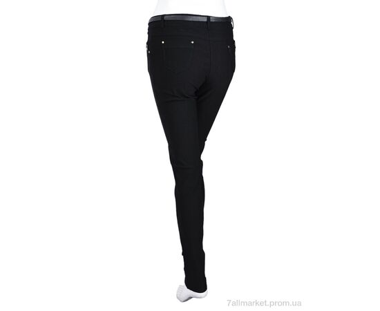 Жіночі брюки Весна/осінь 2667 (08954) black (6 шт. р.сітка25-30) "Obuvok" недорого оптом від прямого постачальника, зображення 2