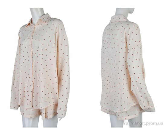 Жіночий костюм Літо 4407-S207 pink (4 шт. р.сіткаM-2XL) "Мир" недорого оптом від прямого постачальника, зображення 3