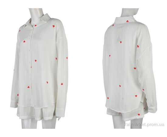 Жіночий костюм Літо 4407-S208 white (4 шт. р.сіткаM-2XL) "Мир" недорого оптом від прямого постачальника, зображення 3