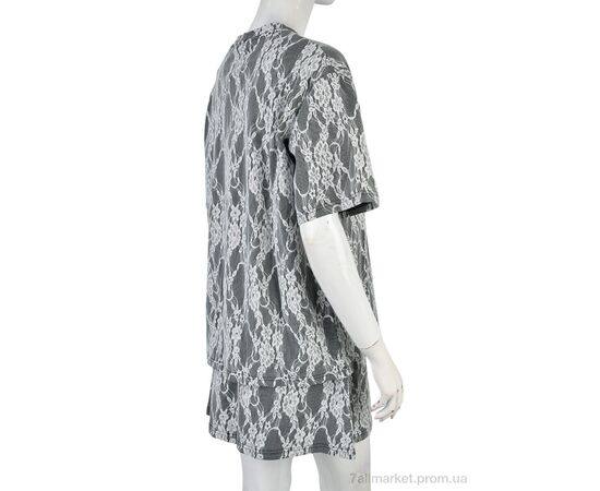 Жіночий костюм Літо 4407-12 d.grey (4 шт. р.сіткаM-2XL) "Мир" недорого оптом від прямого постачальника, зображення 2