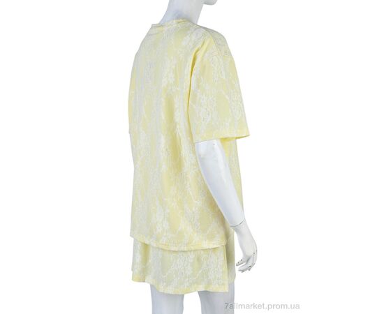 Жіночий костюм Літо 4407-12 yellow (4 шт. р.сіткаM-2XL) "Мир" недорого оптом від прямого постачальника, зображення 2