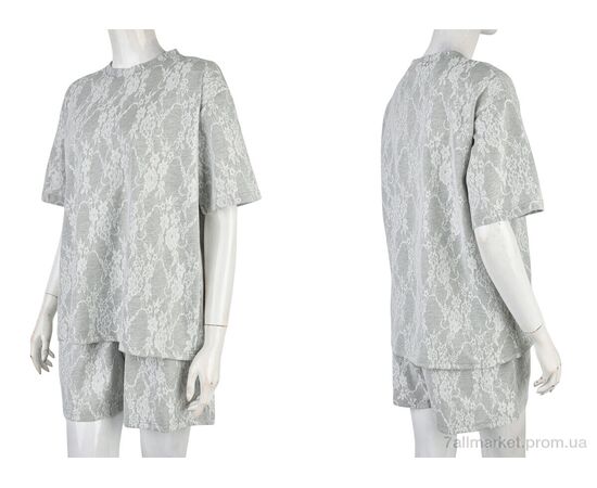 Жіночий костюм Літо 4407-11 grey (4 шт. р.сіткаM-2XL) "Мир" недорого оптом від прямого постачальника, зображення 3