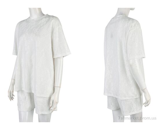 Жіночий костюм Літо 4407-11 white (4 шт. р.сіткаM-2XL) "Мир" недорого оптом від прямого постачальника, зображення 3