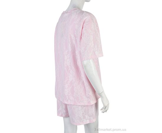 Жіночий костюм Літо 4407-11 pink (4 шт. р.сіткаM-2XL) "Мир" недорого оптом від прямого постачальника, зображення 2