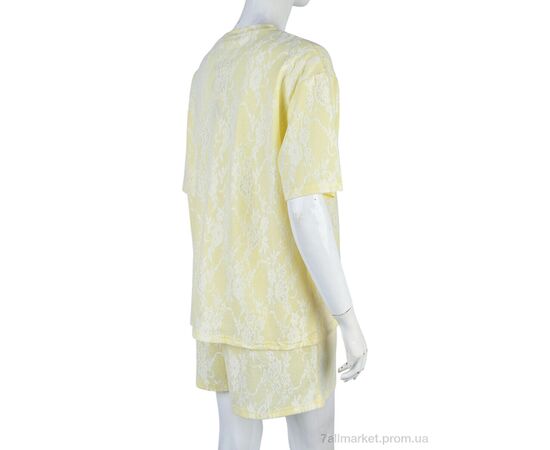 Жіночий костюм Літо 4407-11 yellow (4 шт. р.сіткаM-2XL) "Мир" недорого оптом від прямого постачальника, зображення 2