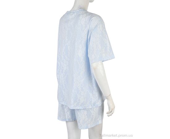 Жіночий костюм Літо 4407-11 blue (4 шт. р.сіткаM-2XL) "Мир" недорого оптом від прямого постачальника, зображення 2