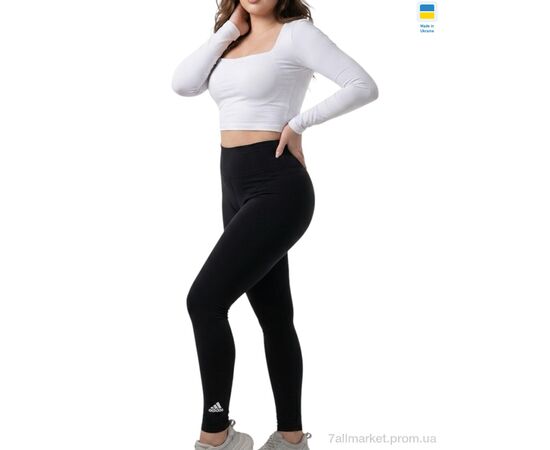 Фотография Лосинсы женские Весна/осень 500AD норма чорний (4 шт. р.сетка S-XL) "Sport style" недорого оптом от прямого поставщика, изображение 2