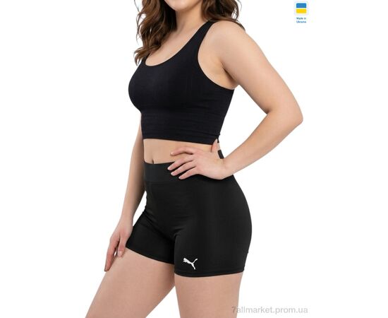 Фотография Шорты женские Лето 05711PU норма чорний (4 шт. р.сетка S-XL) "Sport style" недорого оптом от прямого поставщика, изображение 2
