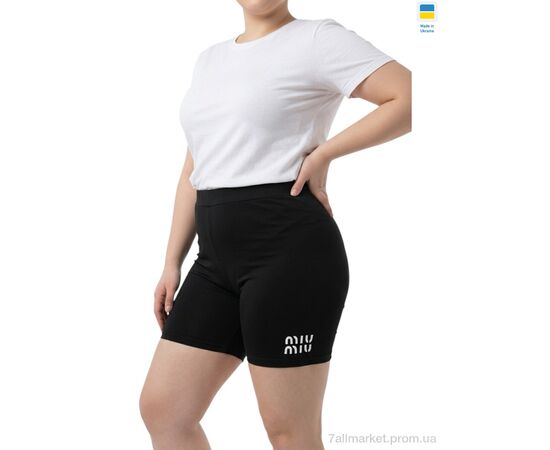 Фотография Шорты женские Лето 05711MU норма чорний (4 шт. р.сетка S-XL) "Sport style" недорого оптом от прямого поставщика, изображение 2