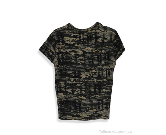 Фотография Футболка детская Лето 4404-1 khaki (6 шт. р.сетка 128-176) "Мир" недорого оптом от прямого поставщика, изображение 2