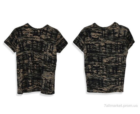 Фотография Футболка детская Лето 4404-1 khaki (6 шт. р.сетка 128-176) "Мир" недорого оптом от прямого поставщика, изображение 3