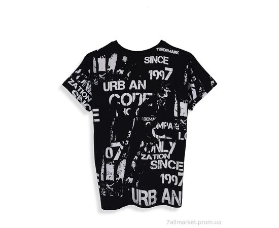 Фотография Футболка детская Лето 4404-4 black (6 шт. р.сетка 128-176) "Мир" недорого оптом от прямого поставщика, изображение 2