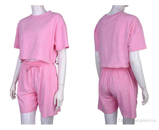 Жіночий костюм Літо 4407-WY129 pink (4 шт. р.сіткаS-XL) "Мир" недорого оптом від прямого постачальника, зображення 3