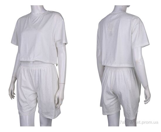 Жіночий костюм Літо 4407-WY133 white (4 шт. р.сіткаM-2XL) "Мир" недорого оптом від прямого постачальника, зображення 3