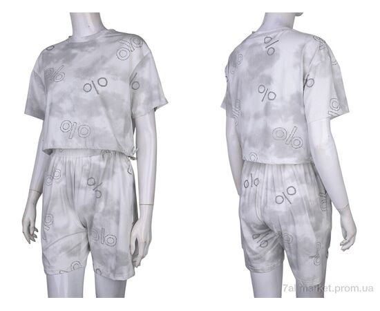 Жіночий костюм Літо 4407-WY135 white (4 шт. р.сіткаM-2XL) "Мир" недорого оптом від прямого постачальника, зображення 3