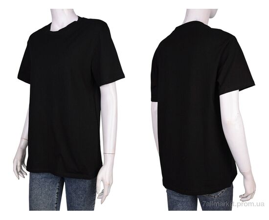 Футболка жіноча Літо 4406 black (5 шт. р.сітка48-56) "Мир" недорого оптом від прямого постачальника, зображення 3