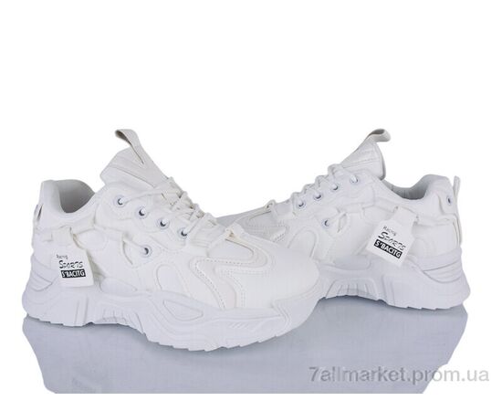 Фотография Кроссовки женские модные Весна/осень Prime PR-2219 white (8 пар р.37-40) "Prime-Opt" недорого оптом от прямого поставщика, изображение 2