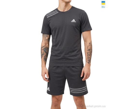 Фотография Спортивный костюм мужской Лето 11AD сірий (5 шт. р.сетка 46-54) "Sport style" недорого оптом от прямого поставщика, изображение 2