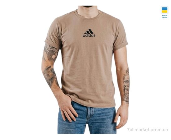 Фотография Футболка мужская Лето 01AD св.бежевий (5 шт. р.сетка 56-64) "Sport style" недорого оптом от прямого поставщика, изображение 2