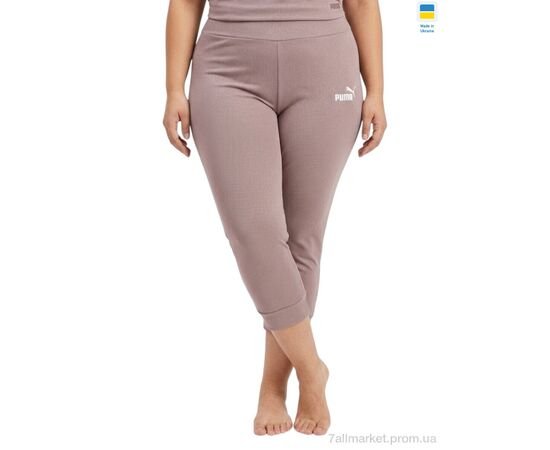 Фотография Капри женские Лето 60PU мокко (4 шт. р.сетка S-XL) "Sport style" недорого оптом от прямого поставщика, изображение 2