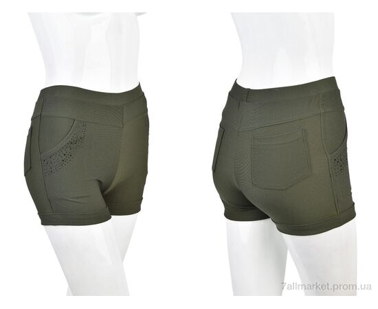 Фотография Шорты женские Лето B0152-2 (11900) khaki (5 шт. р.сетка One size) "Obuvok" недорого оптом от прямого поставщика, изображение 3