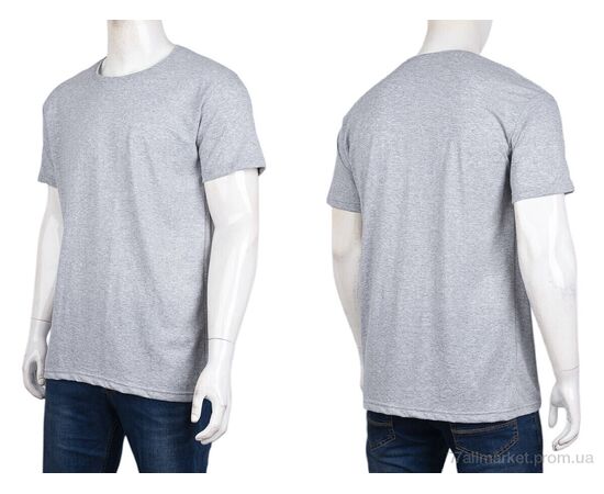 Фотография Футболка мужская Лето N005-2 grey (5 шт. р.сетка 4XL-6XL) "Banko" недорого оптом от прямого поставщика, изображение 3
