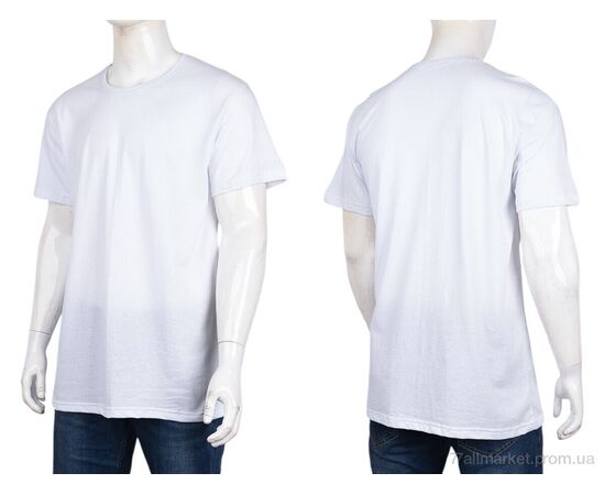 Фотография Футболка мужская Лето N005-4 white (5 шт. р.сетка 4XL-6XL) "Banko" недорого оптом от прямого поставщика, изображение 3