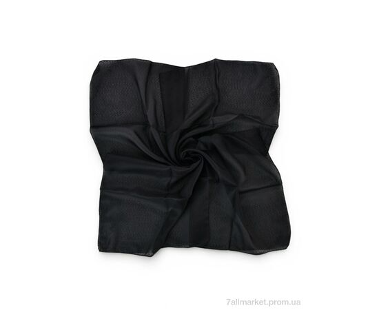 Фотография Платок женский Весна/осень 8008 black 75x75см (10 шт. р.сетка One size) "Textile" недорого оптом от прямого поставщика, изображение 3