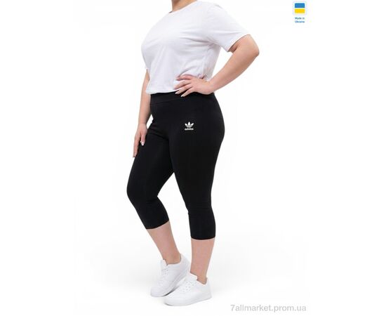 Фотография Капри женские Лето 573AD чорний (4 шт. р.сетка S-XL) "Sport style" недорого оптом от прямого поставщика, изображение 2