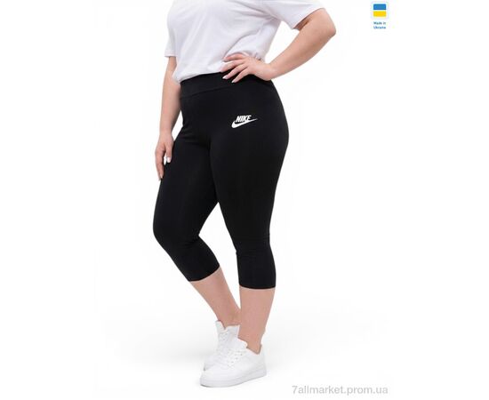 Капрі жіночі Літо 5073NI чорний (4 шт. р.сітка2XL-5XL) "Sport style" недорого оптом від прямого постачальника, зображення 2
