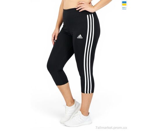 Фотография Капри женские Лето 066AD чорний (4 шт. р.сетка 2XL-5XL) "Sport style" недорого оптом от прямого поставщика, изображение 2
